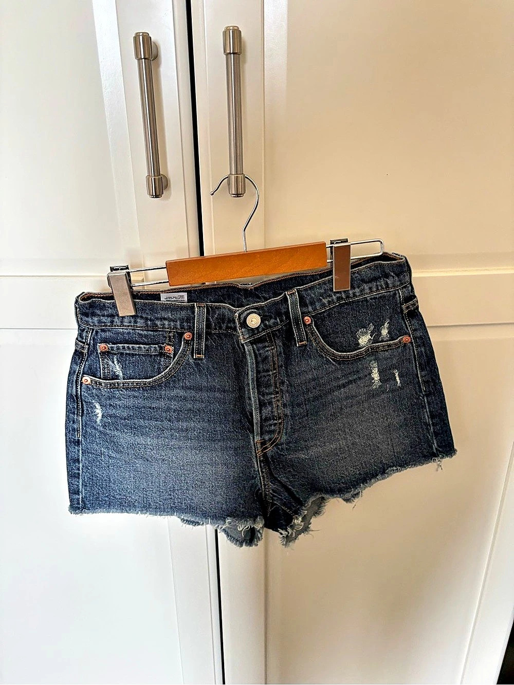 Levi's 501 Original Denim Cutoff Shorts Women's Blue